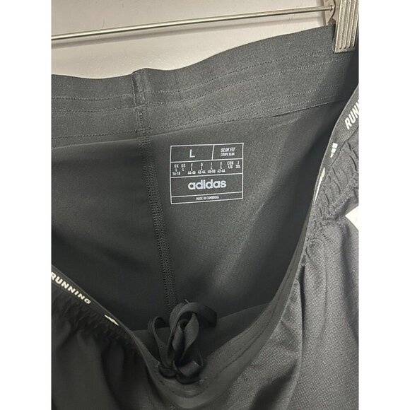 Adidas Own The Run 2-in-1 Shorts Women’s Size Large Lined Black With Reflectors - Picture 6 of 12